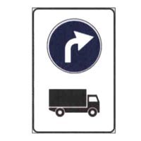 Official traffic sign for this question