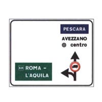 Official traffic sign for this question