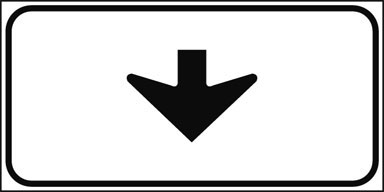 Official traffic sign for this question