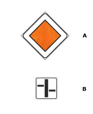 Official traffic sign for this question