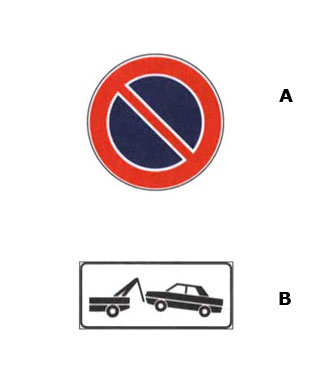 Official traffic sign for this question