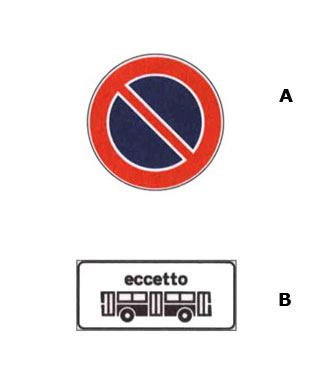 Official traffic sign for this question