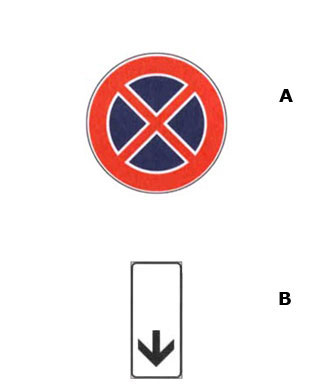 Official traffic sign for this question