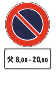 Official traffic sign for this question