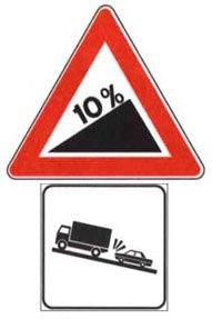 Official traffic sign for this question